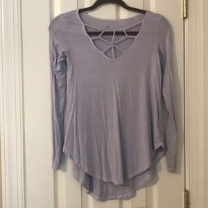 Caged Lilac American Eagle Soft and Sexy Shirt